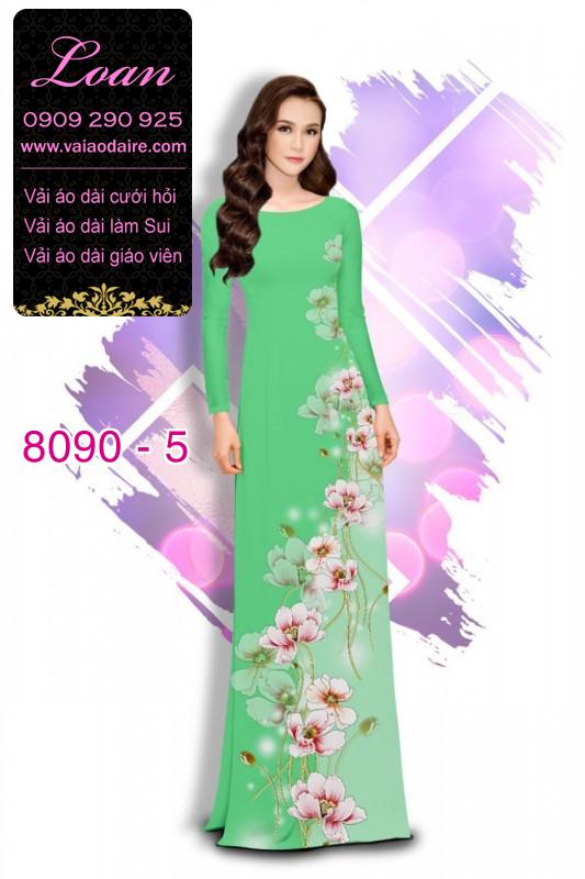 Vải áo dài hoa chạy dọc Vải áo dài hoa chạy dọc