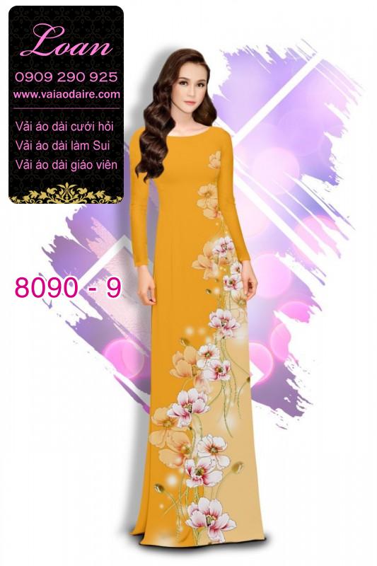 Vải áo dài hoa chạy dọc Vải áo dài hoa chạy dọc