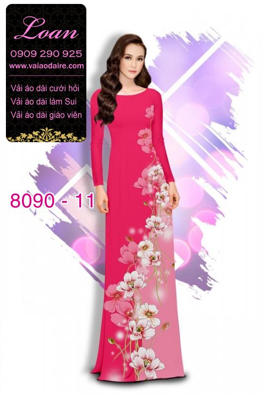 Vải áo dài hoa chạy dọc Vải áo dài hoa chạy dọc