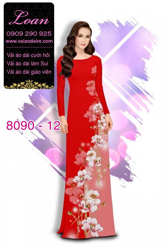 Vải áo dài hoa chạy dọc Vải áo dài hoa chạy dọc