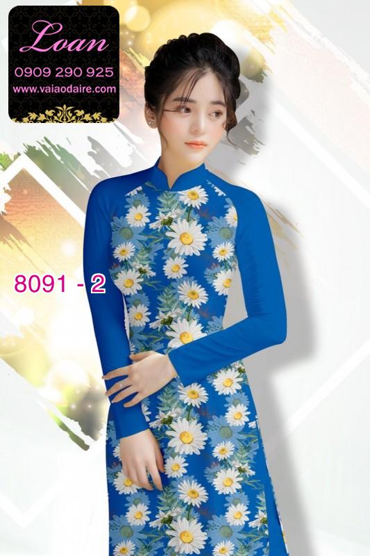 Vải áo dài hoa nhí Vải áo dài hoa nhí