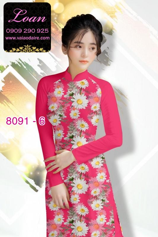 Vải áo dài hoa nhí Vải áo dài hoa nhí
