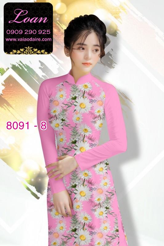 Vải áo dài hoa nhí Vải áo dài hoa nhí