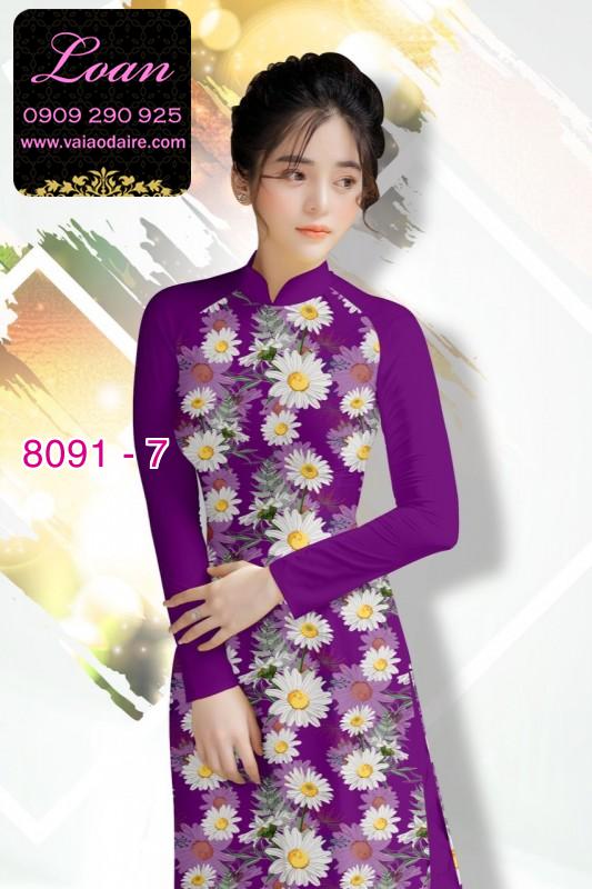 Vải áo dài hoa nhí Vải áo dài hoa nhí