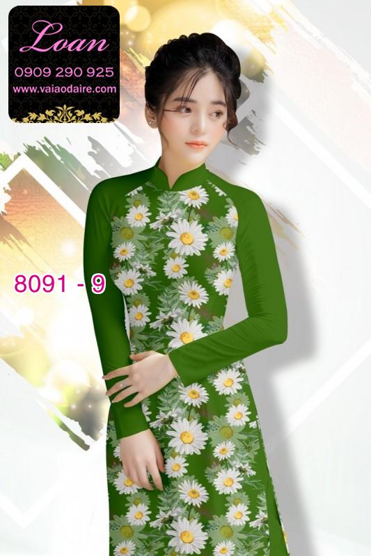 Vải áo dài hoa nhí Vải áo dài hoa nhí