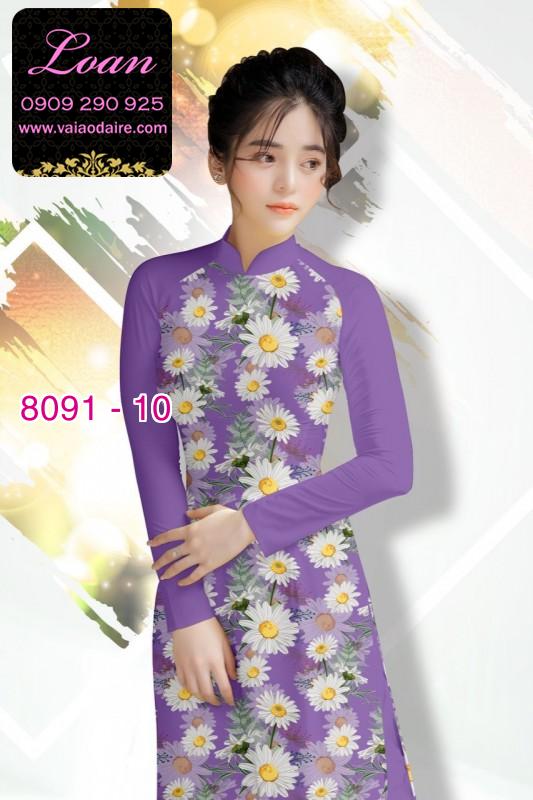 Vải áo dài hoa nhí Vải áo dài hoa nhí
