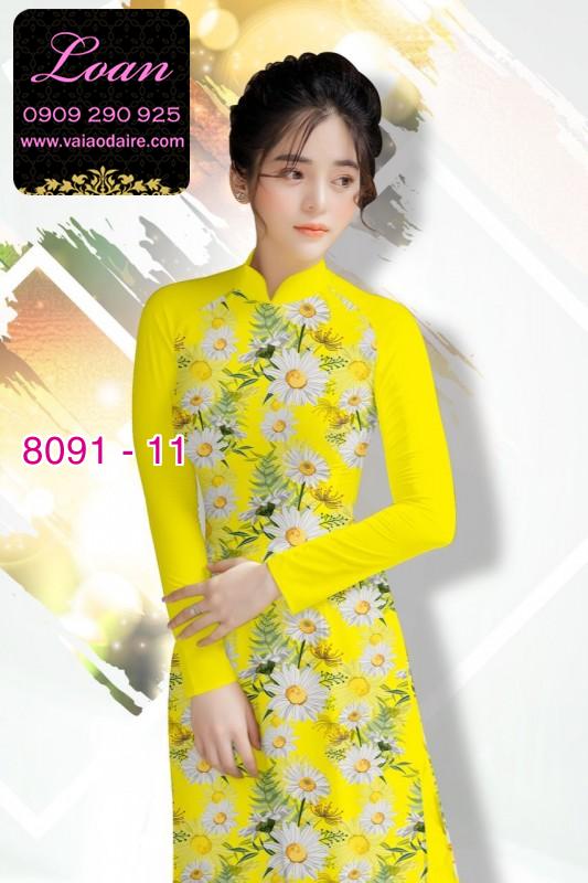 Vải áo dài hoa nhí Vải áo dài hoa nhí