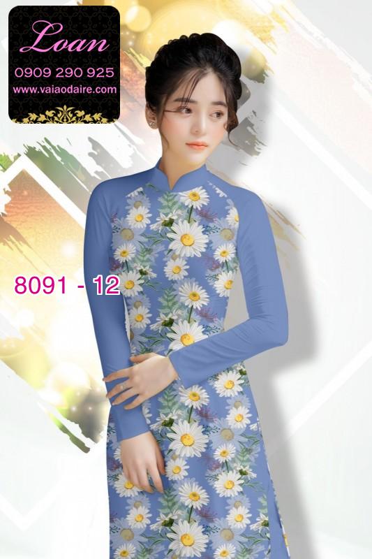 Vải áo dài hoa nhí Vải áo dài hoa nhí