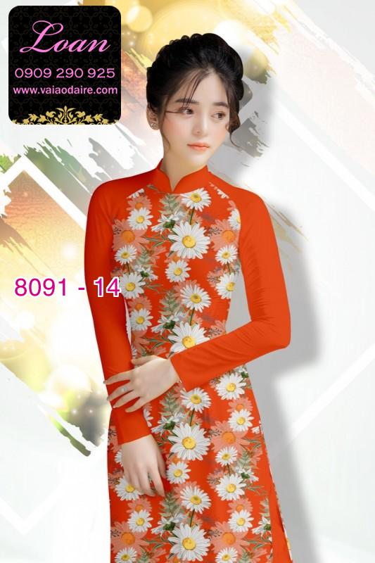 Vải áo dài hoa nhí Vải áo dài hoa nhí