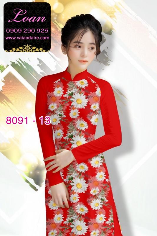 Vải áo dài hoa nhí Vải áo dài hoa nhí