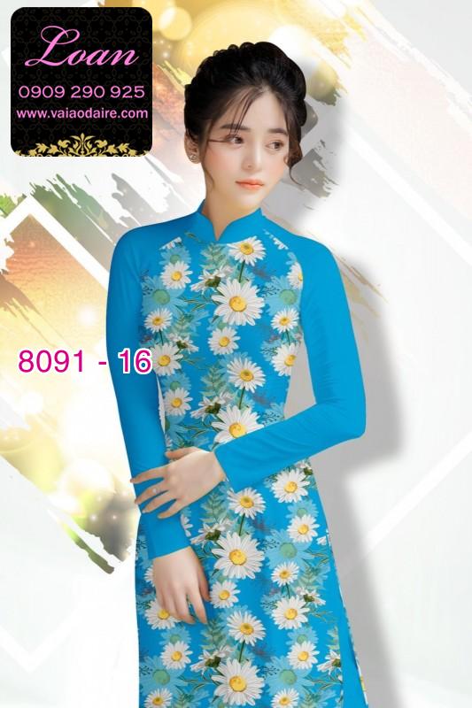 Vải áo dài hoa nhí Vải áo dài hoa nhí