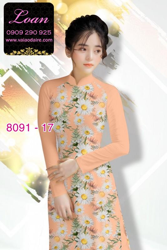 Vải áo dài hoa nhí Vải áo dài hoa nhí