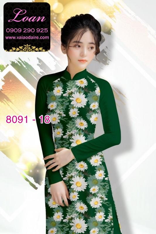 Vải áo dài hoa nhí Vải áo dài hoa nhí