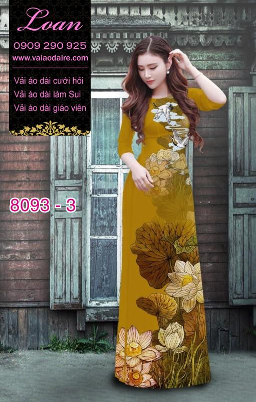 Vải áo dài hoa Sen