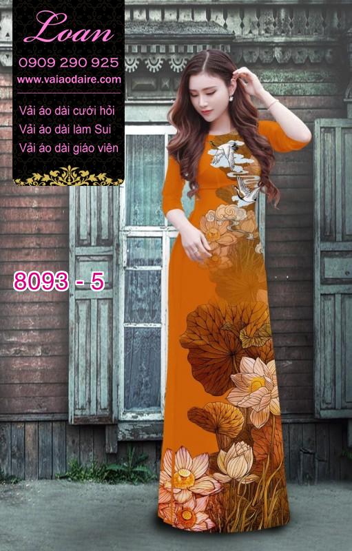 Vải áo dài hoa Sen
