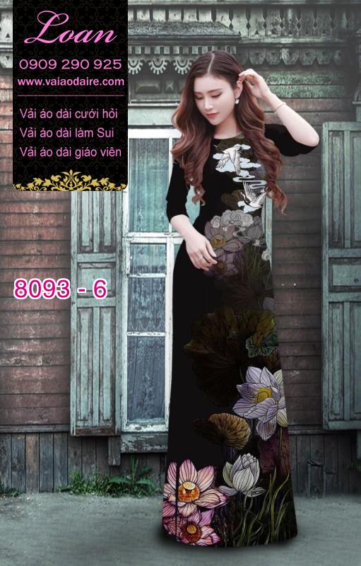 Vải áo dài hoa Sen