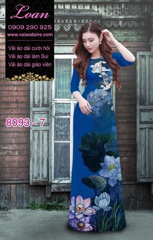 Vải áo dài hoa Sen