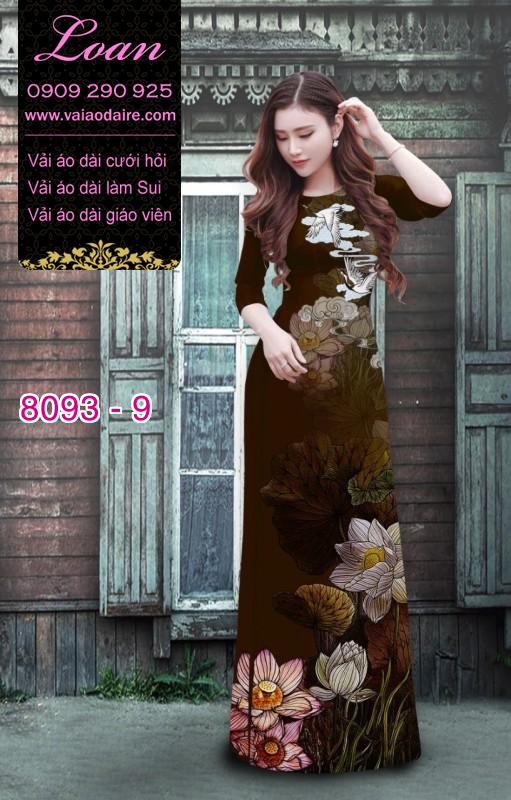 Vải áo dài hoa Sen