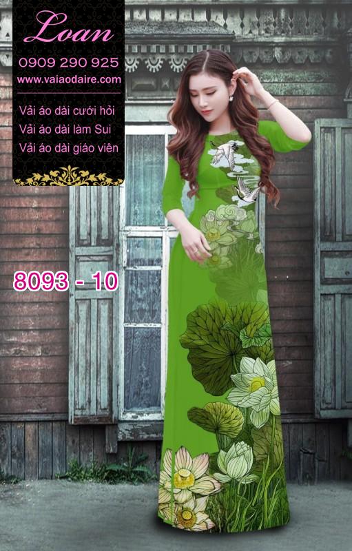 Vải áo dài hoa Sen
