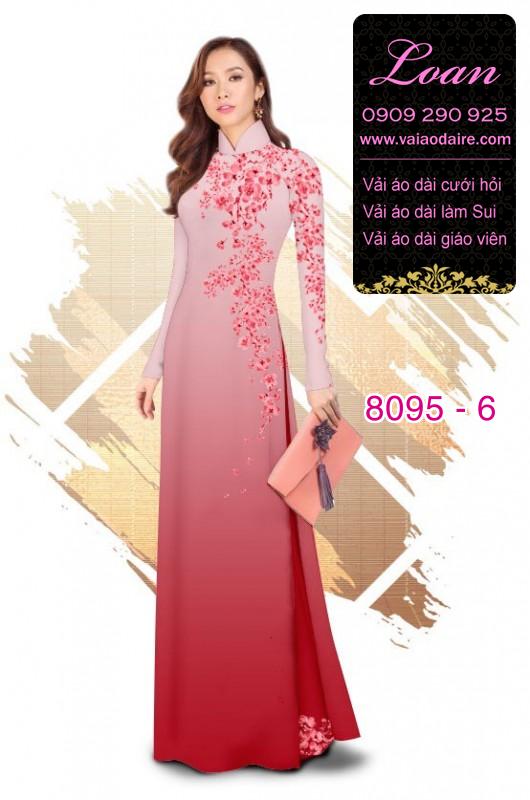 Vải áo dài hoa dây