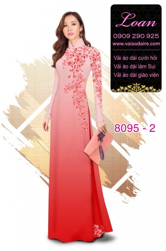 Vải áo dài hoa dây