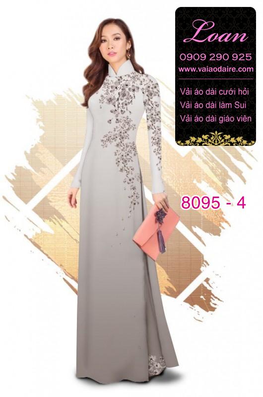 Vải áo dài hoa dây
