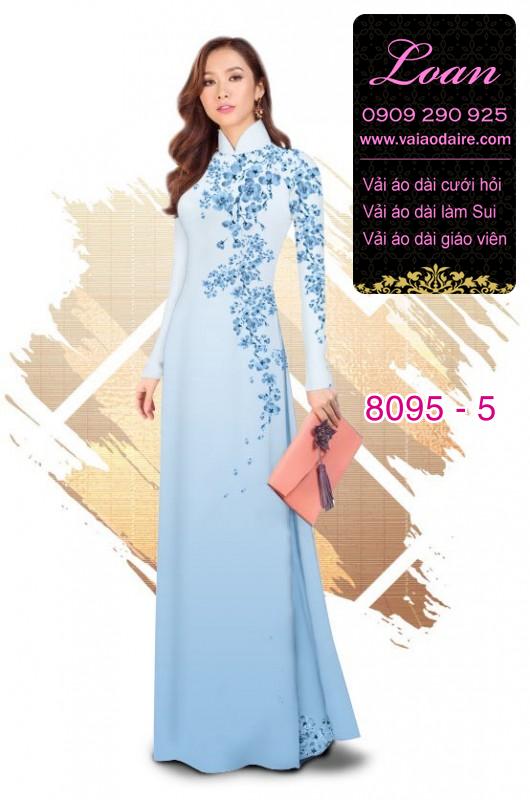 Vải áo dài hoa dây