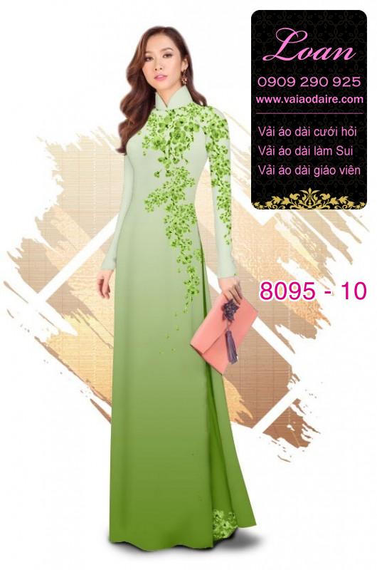 Vải áo dài hoa dây