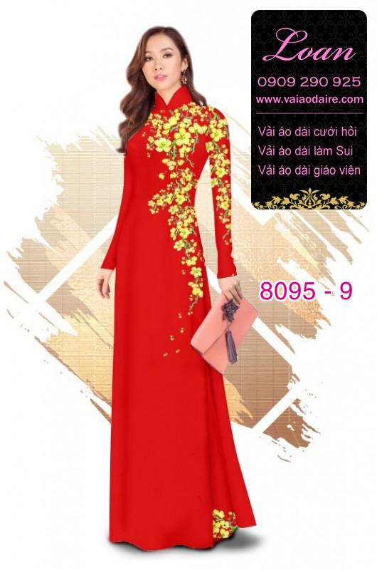 Vải áo dài hoa dây