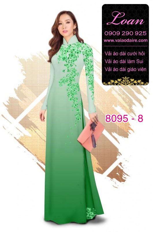 Vải áo dài hoa dây