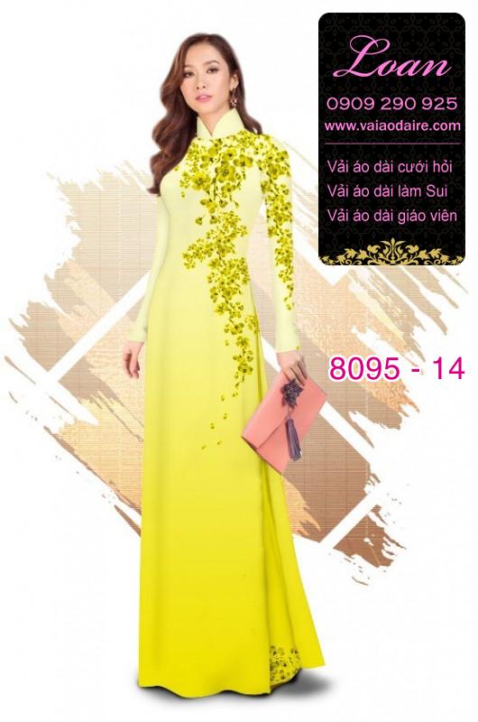 Vải áo dài hoa dây