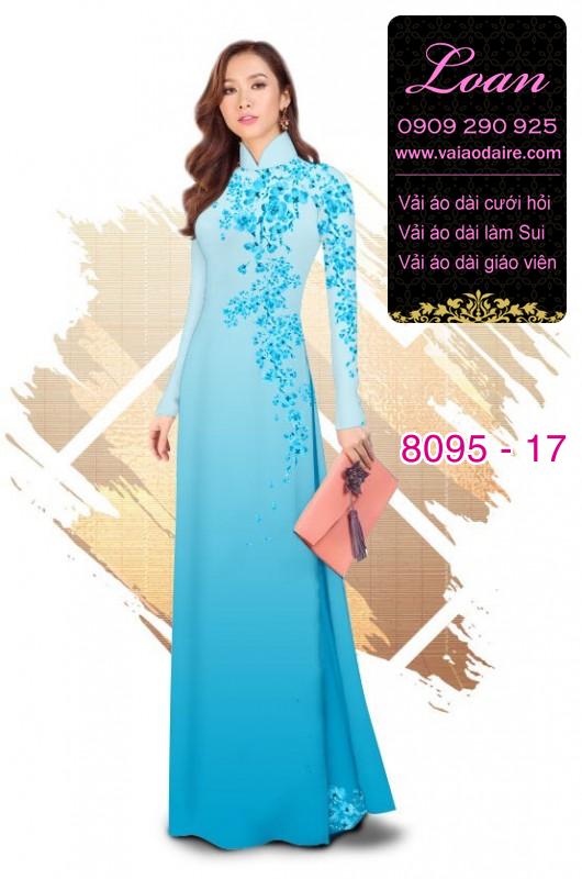 Vải áo dài hoa dây