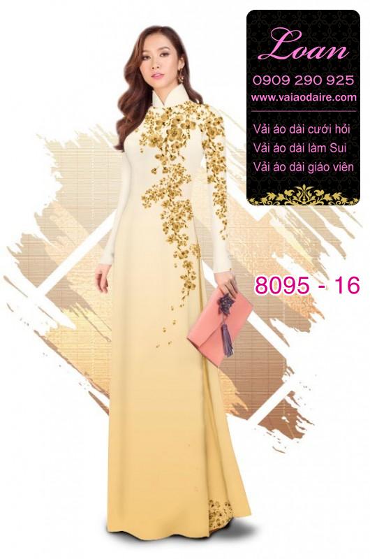 Vải áo dài hoa dây