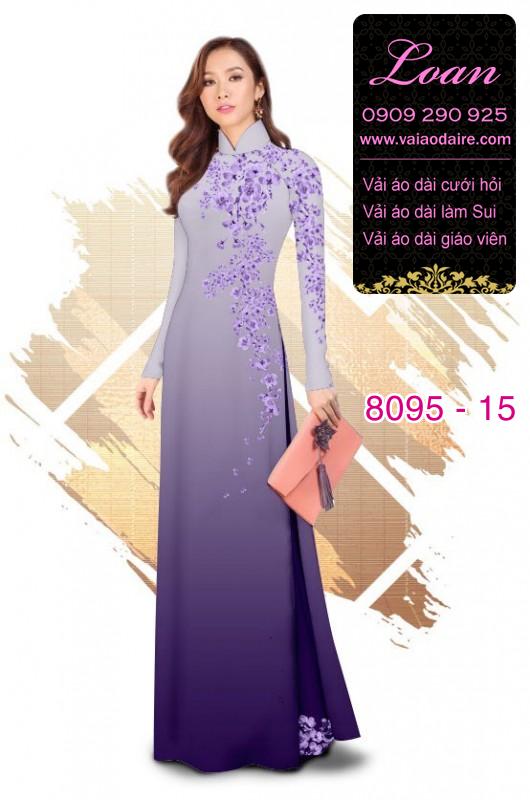 Vải áo dài hoa dây