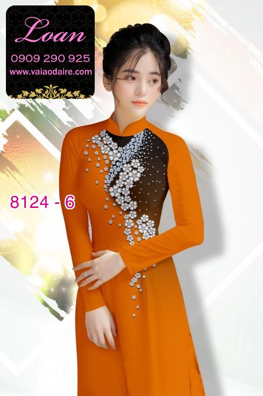 Vải áo dài hoa 3D Vải áo dài hoa 3D