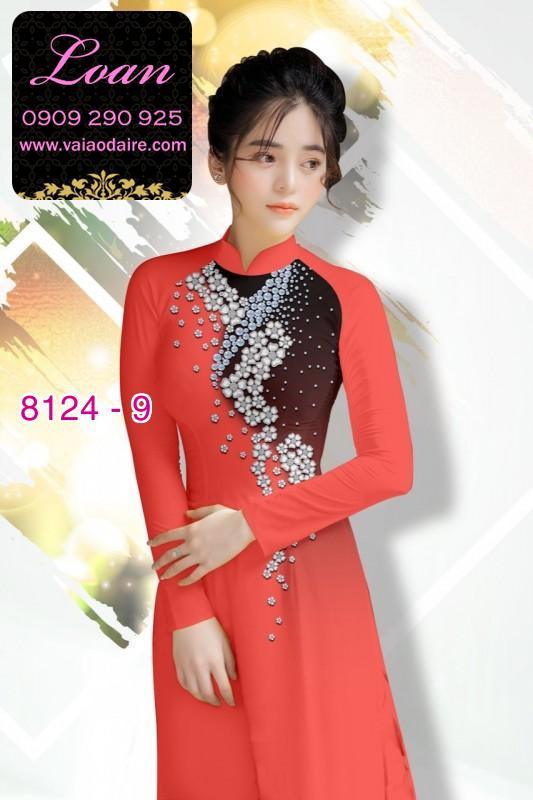 Vải áo dài hoa 3D Vải áo dài hoa 3D