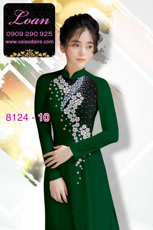 Vải áo dài hoa 3D Vải áo dài hoa 3D
