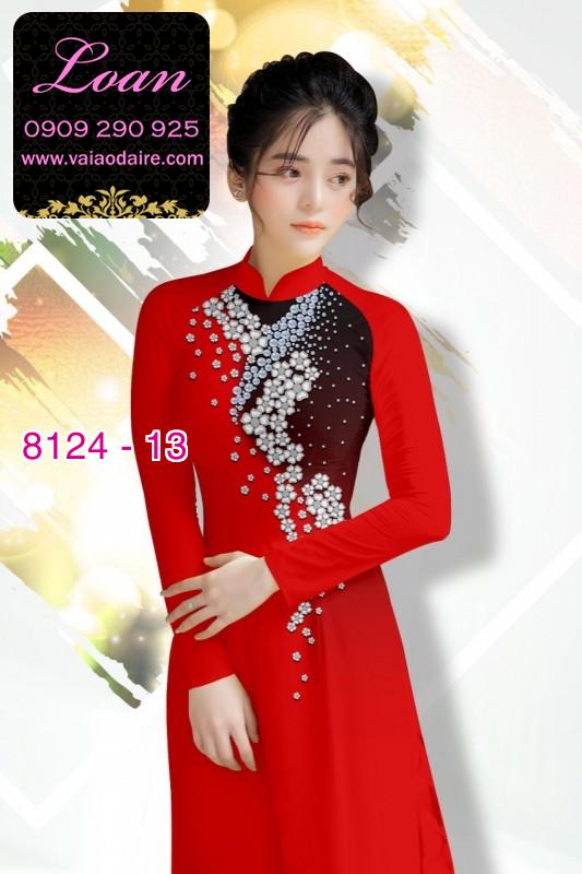 Vải áo dài hoa 3D Vải áo dài hoa 3D