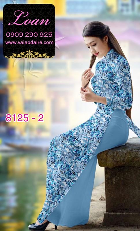 Vải áo dài hoa nhí