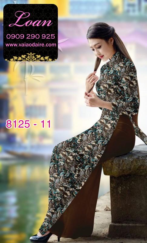 Vải áo dài hoa nhí