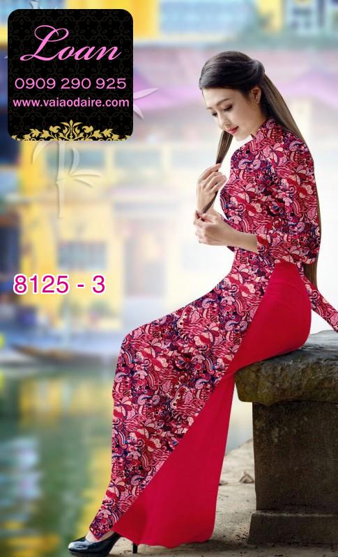 Vải áo dài hoa nhí
