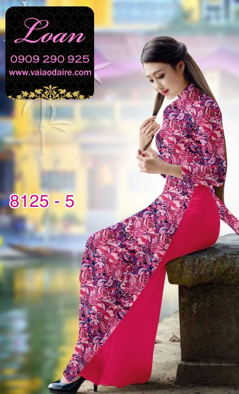 Vải áo dài hoa nhí