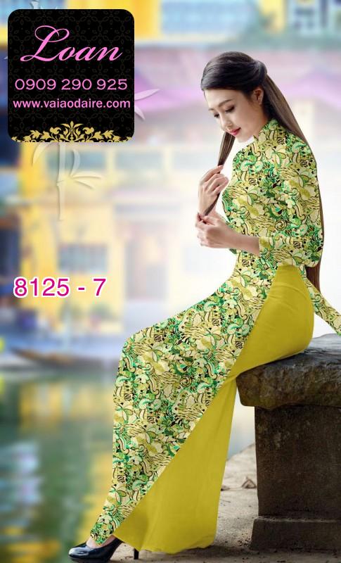 Vải áo dài hoa nhí