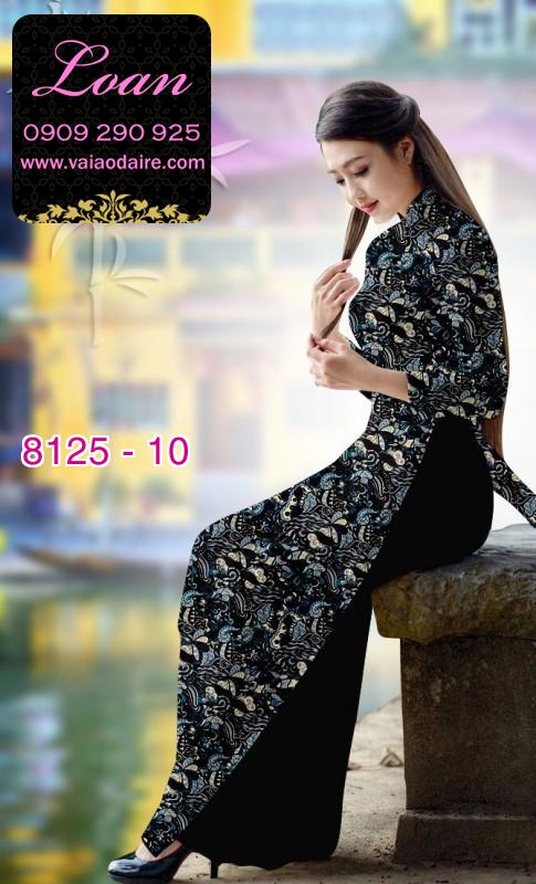 Vải áo dài hoa nhí
