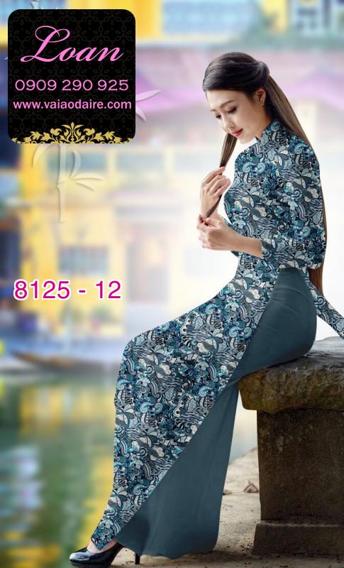 Vải áo dài hoa nhí
