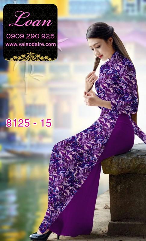 Vải áo dài hoa nhí