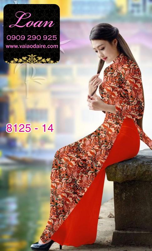 Vải áo dài hoa nhí