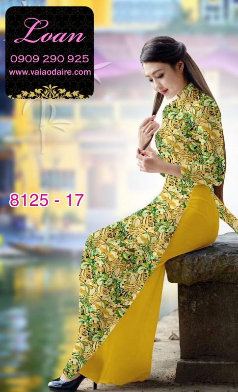 Vải áo dài hoa nhí
