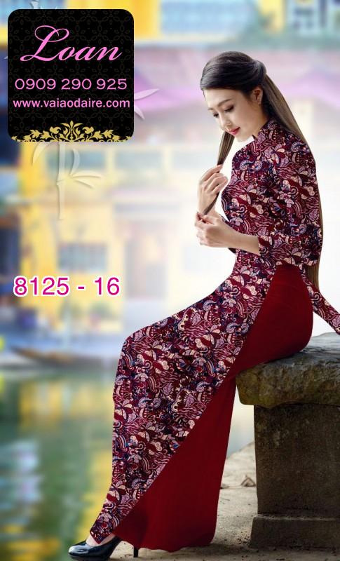 Vải áo dài hoa nhí