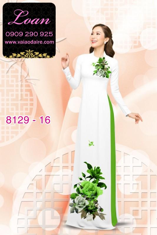 Vải áo dài hoa Hồng